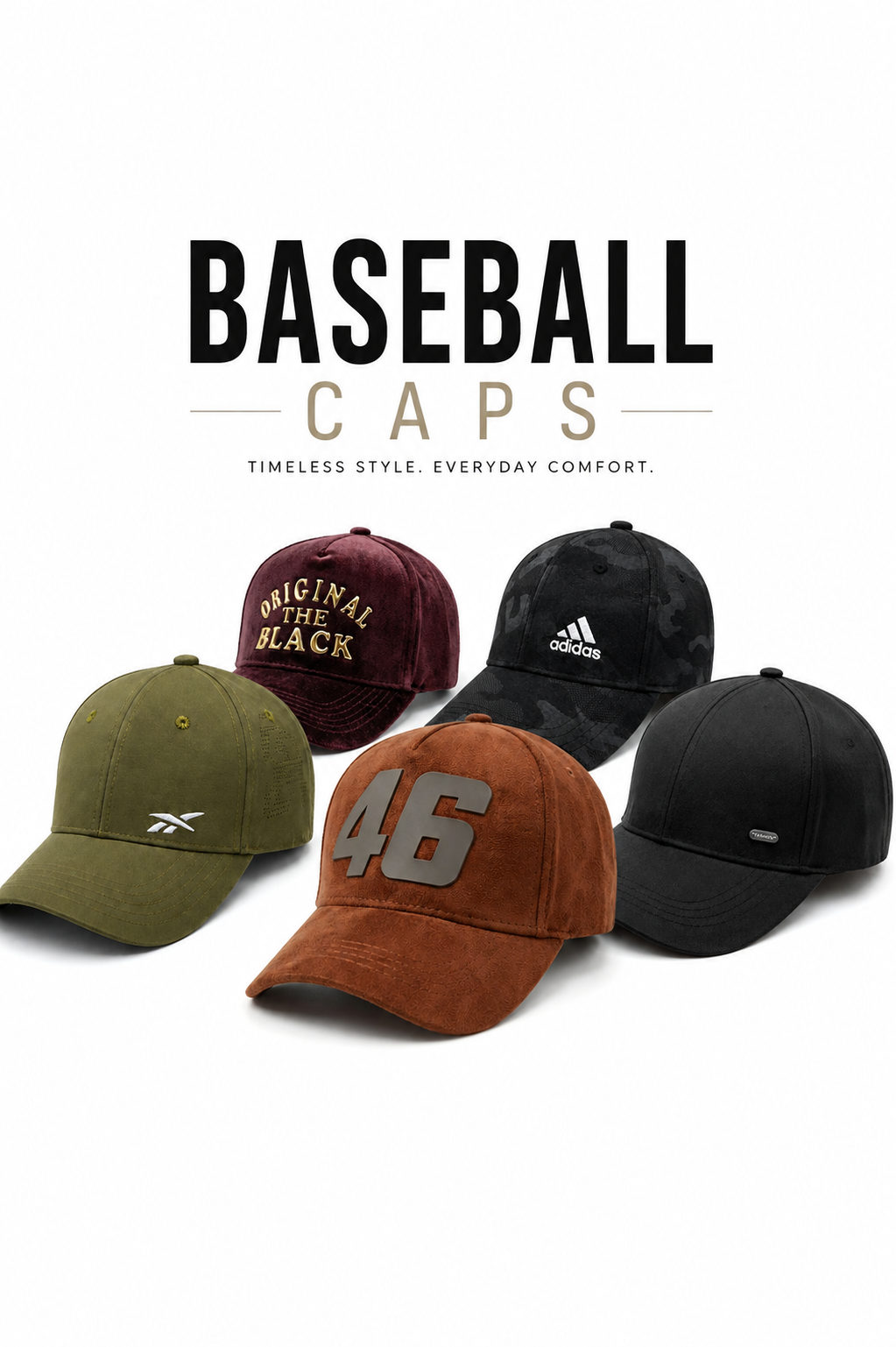 Baseball Caps Pakistan | Premium Baseball Caps | The Fabrils