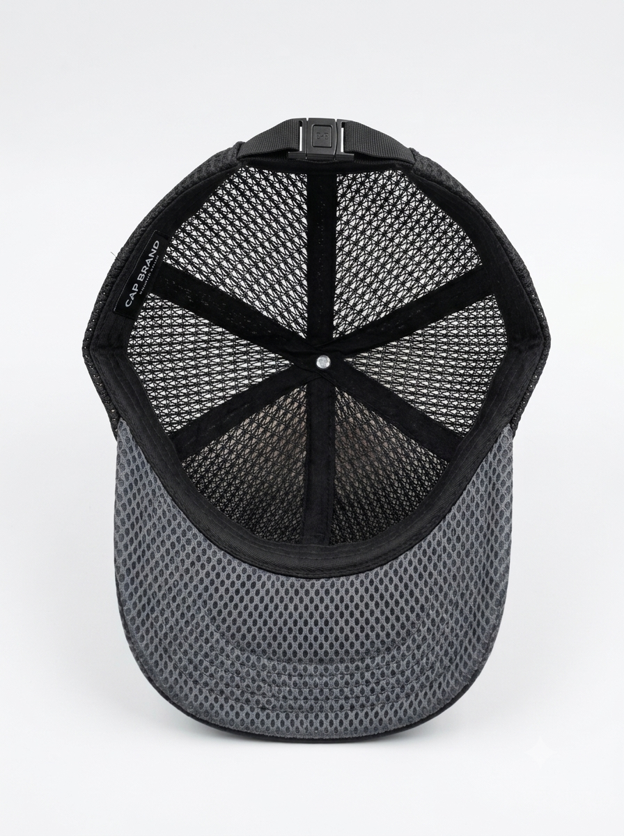Velorian Black Trucker Cap