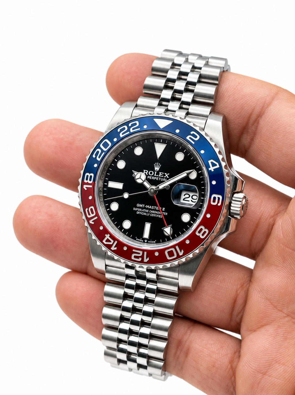 Pepsi GMT Master Style Watch with Premium Box